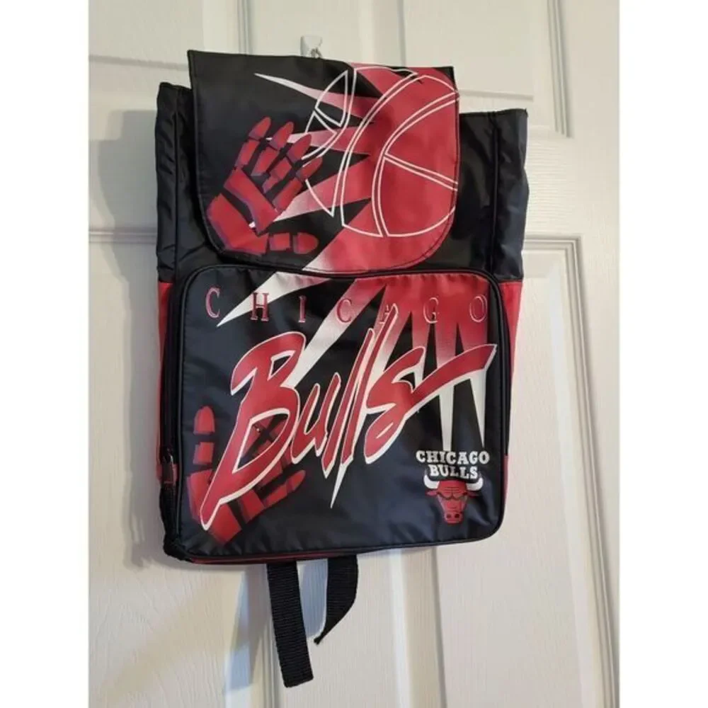 Chicago Bulls‎ NBA Black Red Backpack